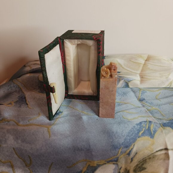 Vintage Natural Stone Asian Dragon Stamp - Picture 1 of 12